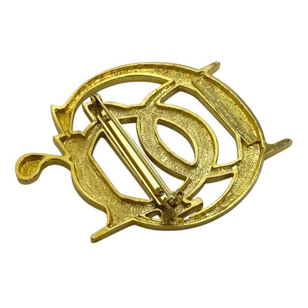 Christian Dior CD Logo Accessory Large Gold Parfums - Picture 2 of 9